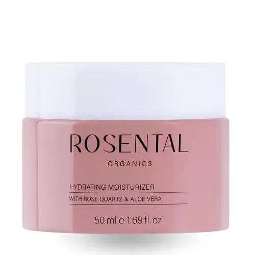 Rosental Organics Hydrating Moisturizer mit Rosenquarz & Aloe Vera 50 ml - Sonstige Gesichtspflegeartikel, pflegt und glättet die Haut für einen strahlenden Teint ohne klebrige Rückstände.