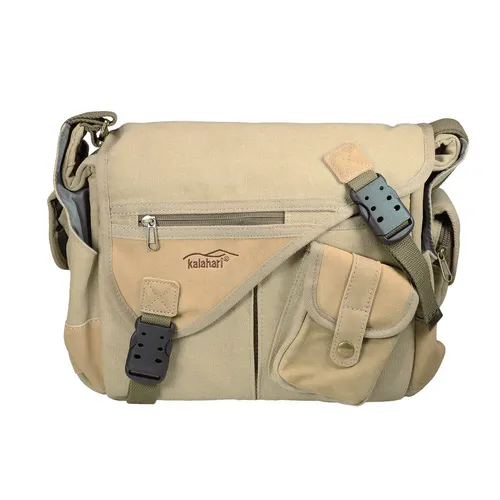 Kalahari KAPAKO K-31 Fototasche, canvas khaki - Kamerataschen mit strapazierfähigem Canvas-Material, ideal für Fotografen, die Stil und Funktionalität vereinen möchten.