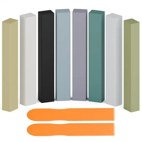 Laminat Reparaturset zur Möbel und Bodenreparatur, 8 Farben Hartwachs Reparaturset für Holz, Fliesen, Parkett, Vinyl, Laminat Reparatur zur Reparatur von Kratzern, Löchern, Schäden an Möbeln
