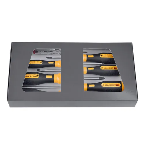 Schraubendreher Satz Schraubenzieher 7-tlg. Schlitz, Kreuzschlitz ,No.4-530