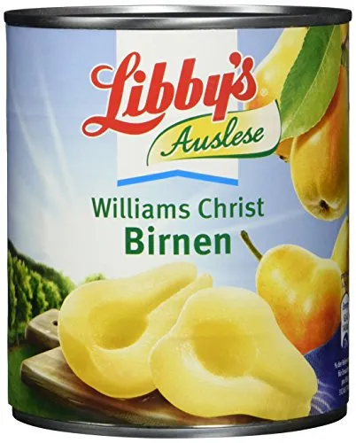 Libby's Williams-Christ-Birnen, gezuckert, 825g
