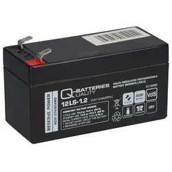 Q-Batteries 12LS-1.2 12V 1,2Ah Blei-Vlies Akku / AGM VRLA mit VdS