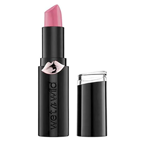 Wet n Wild, Megalast Lipstick, langanhaltender reuchtigkeitsspendender matter Lippenstift, extra feine Formel mit Mikrokügelchen, natürliche Extrakte, Coenzym Q10, Vitamin A & E, Mauve Outta Here