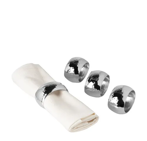 Fink Serviettenring ORA 4er Set, (Set, 4-tlg) in silber von Fink