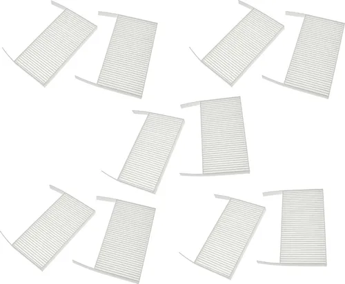 vhbw Filterset kompatibel mit Wernig CA 70 Lüftungsgerät - Luftfilter G4 / F7 (10 Stück), 19 x 10 x 3 cm, Weiß