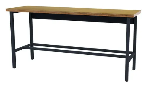 Simplaflex Werkbank - Robuster Arbeitstisch 2000x600x960 mm - Werkbank mit stabiler Konstruktion aus Vierkantrohr und hochwertiger Buche Multiplex Arbeitsplatte, ideal für professionelle Werkstätten und Heimwerker.