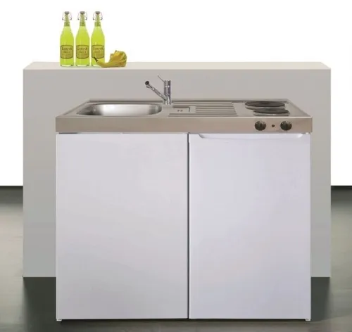 Stengel Miniküche Easyline weiß ME100KSSVEKFliBre