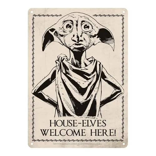 Half Moon Bay Metallschild Harry Potter Dobby - 15x20 cm, dekoratives Blechschild für Fans und Sammler