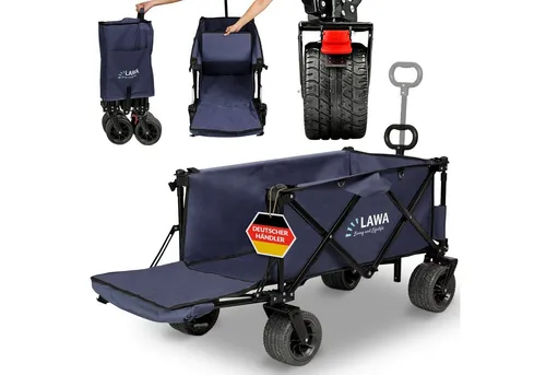 LAWA Living und Lifestyle Faltbarer Bollerwagen in blau von LAWA Living and Lifestyle