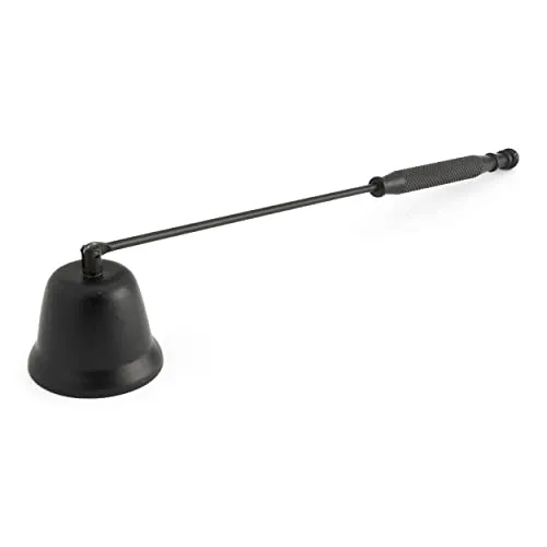 NKlaus 22cm Kerzenlöscher mit Haltegriff Metall schwarz Kerzen Zubehör Flamme Docht Designer Löscher 13222