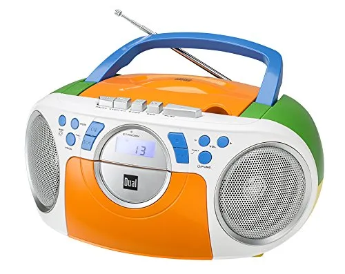 Dual 74865 P 70 Kassettenradio - CD-Player mit vielseitigen Abspielmöglichkeiten und tragbarem Design. Genießen Sie Stereoklang mit zwei Lautsprechern und nutzen Sie die Batteriefunktion für Musik überall.