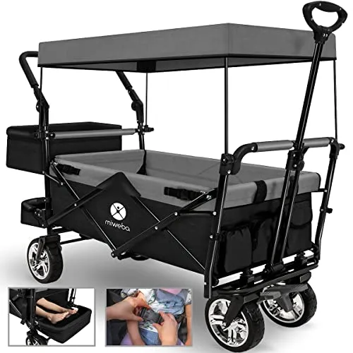 Hand- & Bollerwagen Schwarz von Miweba