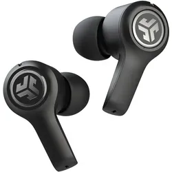JLAB JBuds Air Schwarz - True Wireless In-Ear-Kopfhörer - Kopfhörer mit Bluetooth-Konnektivität, ideal für kabelloses Hören und mit erstklassigem Klang für unterwegs.