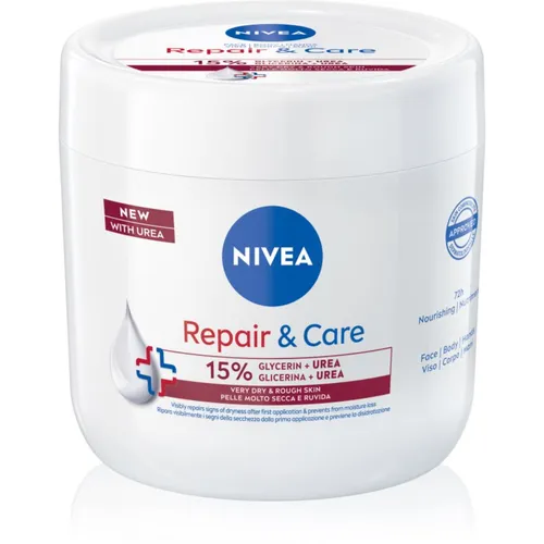 Repair & Care Krem nawilżająco-regenerujący z mocznikiem 400ml - Verschiedene Badeprodukte, revitalisiert die Haut mit hochwirksamem Urea für intensive Feuchtigkeit und Regeneration.