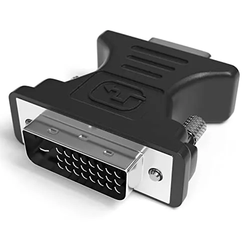 JAMEGA – DVI-D 24+1 zu VGA Adapter | Full HD 1080p Konverter für PC, Grafikkarten, Gaming, Laptop, Netbook, Monitore, Beamer | Digital auf Analog Dual-Link