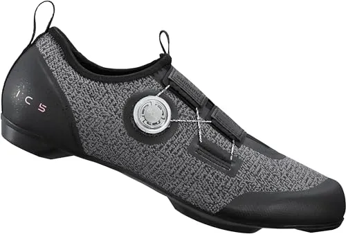 Shimano IC501 Unisex Veloschuhe, SPD-SL, Schwarz, Gr. 44 - Veloschuhe für optimale Kraftübertragung und Komfort beim Radfahren, ideal für ambitionierte Fahrer.
