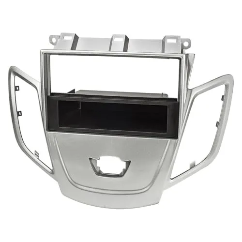 tomzz Audio 2415-100 Radioblende für Ford Fiesta JA8 - Hochwertige Radioblende in hellsilber für den Austausch des originalen Werksradios. Passgenau für Ford Fiesta JA8 (2009-2017) mit 1-DIN Ausschnitt. Ideal für ein individuelles Klangerlebnis.