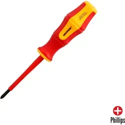 VDE-zertifizierter isolierter Kreuzschlitzschraubendreher 1.000 v – PH1 x ø 4,5 x 80 mm