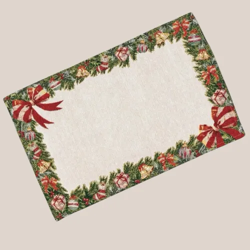 Sander Gobelin Tischset Platzdeckchen X-MAS FRAME Winter Weihnacht Baumwollmix