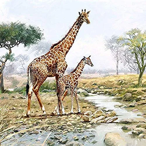 Ambiente Serviette Lunch - Giraffes - Giraffen 33x33cm 20Stk/Packung