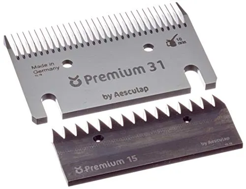 Kerbl 18910 Schermesserset Constanta3 für Rinder und Pferde - Schermaschinen für Pferde, 15/31 Zähne für präzise und effiziente Fellpflege, ideal für professionelle Anwendungen.