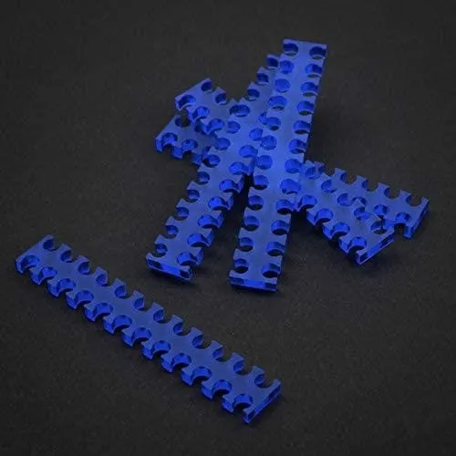 King Mod Services King Mod Service 24-Slot Kabelkamm 3mm klein - blau - 5er Set