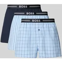 3P Woven Boxer - Herren-Boxershorts - Vorteilhafter 3er Pack in verschiedenen Farben, mit Markenschriftzug und bequemem, elastischem Bund für hohen Tragekomfort.