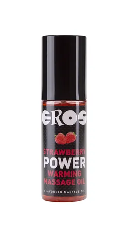 100ml Eros Strawberry Power Warming - aromatisiertes Massage  - Erdbeere