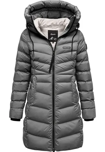 REPUBLIX Winterjacke CECELIA Damen Gefütterte Winter Jacke Mantel Parka mit großer Kapuze