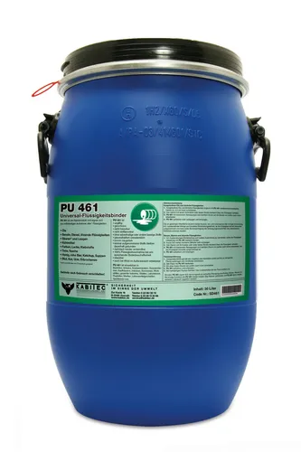 PU 461 universal Flüssigkeits Bindemittel 30 Liter Fass Öle, Chemikalien, Säuren