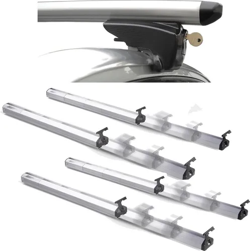 Dachträger VDP PickUp Fix&Slide Duo für BMW 3er Touring Kombi (ab 08) - Hochwertiger Dachträger aus Aluminium mit praktischer Ausziehfunktion. Belastbar bis 90 kg, ideal für verschiedene Aufsätze wie Fahrradträger und Dachboxen. Einfache Montage und doppelter Korrosionsschutz.