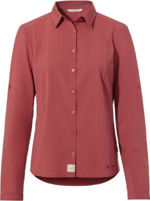 VAUDE WOMEN'S ROSEMOOR LS SHIRT IV, Gr. 36, brick - Sportliches Damen-Langarmshirt für vielseitige Einsätze, ideal für Sport und Freizeit.