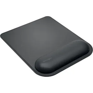 Kensington K52888EU ErgoSoft Mauspad mit Handgelenkauflage, schwarz - Ergonomisches Design mit gel-gepolsterter Unterstützung für maximalen Komfort und weniger Belastung