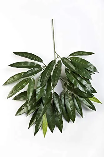 artplants.de Deko Mangozweig TENIEL, 40 Blätter, grün, 55cm - künstlicher Zweig - Deko Pflanze