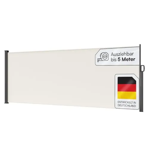 STEELSØN Seitenmarkise Zirella 160x500 cm in beige von STEELSØN