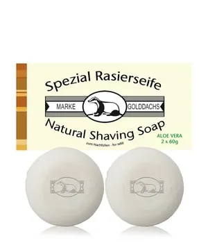 Golddachs Aloe Vera Rasierseife 2 x 60 g