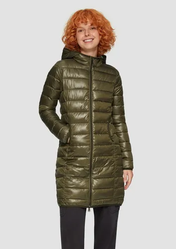 QS Damen Steppmantel mit Kapuze 2154269, 7934, 36 - Funktionsjacke mit Stehkragen und fixierter Kapuze, ideal für kühle Tage und stylisch im Alltag.