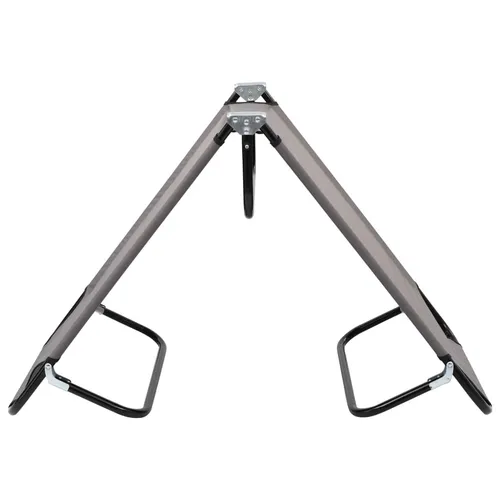 vidaXL Klappliege Grau Stahl von vidaXL