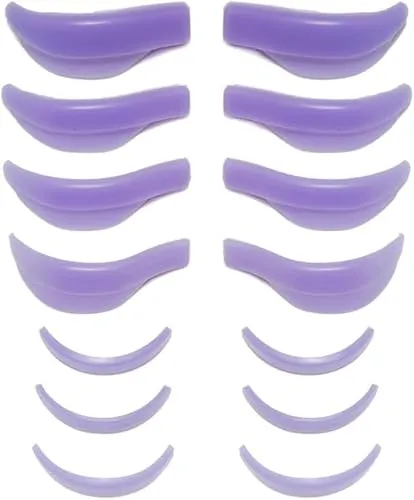TTPSRY 7 Paar Silikon Wimpernzange Ersatzpads Wimpernformer Aufsätze Wimpernpflege Zubehör Kosmetik Werkzeug