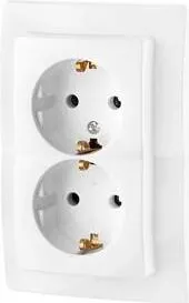 Kopp 2-fach Steckdose PAR arktisweiß, 895488 von Kopp Sb