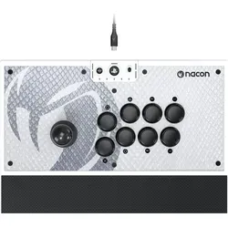 NACON PS5 ARCADE STICK - Konsolen-Controller in Weiß, kabellos und ideal für Arcade-Spiele auf der PS5 für ein authentisches Spielerlebnis.