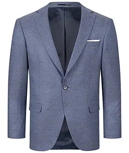 Indumentum Anzugsakko Herren Sakko Slim Fit IJS-100, Blau - Business-Sakkos, elegantes Slim Fit Design in Blau, ideal für moderne Männer, die Stil und Komfort vereinen möchten.
