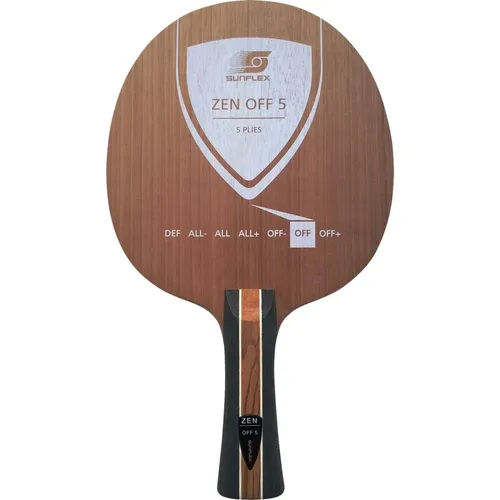 Sunflex® Zen Off 5 Tischtennis-Holz mit konkavem Griff von SUNFLEX