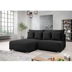 AX LIVING Ecksofa Ederra mit Schlaffunktion – 208 cm breit, dunkelgrau
