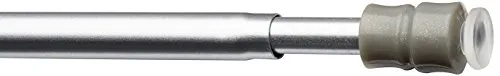 Tilldekor Klemmstange FLEX, ausdrehbare Gardinenstange, silber, 60 - 90 cm, ohne Bohren oder Kleben