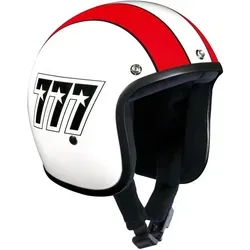 Bandit Jet 777 Jethelm, weiss-rot, Größe L für Männer in orange von Bandit Helmets