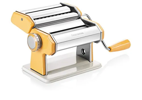 Tescoma 630872 Nudelmaschine Delicia - Nudelmaschine für frische hausgemachte Nudeln, aus hochwertigem Edelstahl und mit stabiler Tischklemme. Inklusive Gebrauchsanleitung und Rezepten für perfekte Pasta.