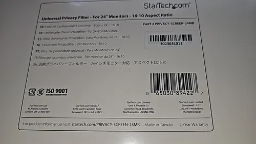 StarTech.com Monitor Privacy Screen 24