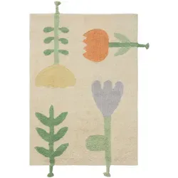 Lytte Kinderteppich Fleur Multicolor 80x120 cm - Bunter Kinderteppich für das Kinderzimmer, der Wärme spendet und das Interieur aufwertet. Ideal als Akzent oder harmonischer Hintergrund – der perfekte Begleiter für kreative Spielwelten.