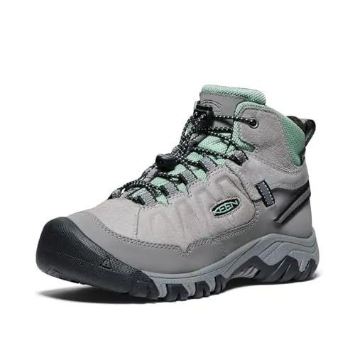 KEEN Targhee 4 Mid Waterproof, Wanderstiefel, Alloy/Granite Green,